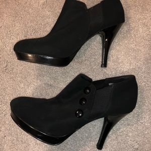 Black High Heel Booties
